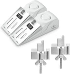 2 Pack 120dB Travel Door Stopper Alarm & Portable Door Lock, 3-Level by DouevoTotalHomeSecurity