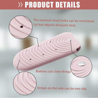Heat Insulating Silicone Mat Pouch for Hair Styling Tools, Curling & Flat Irons Anti-Slip Travel Cover, Small Portable Straightener Pad for Curler Wands Storage, Hot Waver (Pink)