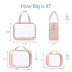 PACKISM Clear Toiletry Bags, 3 Pack Clear Makeup Bags - Image 3