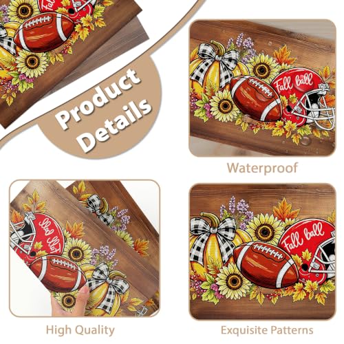 Fall Football Placemats Set of 6 (Football Pumpkin)