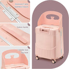 22 Inch Hardside Checked Luggage - 40L Spinner Suitcase W/TSA Lock - Image 3