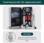 Nobl Travel Carry On Luggage, Noble Zipperless Aluminum Frame PC Hard Shell - Image 6