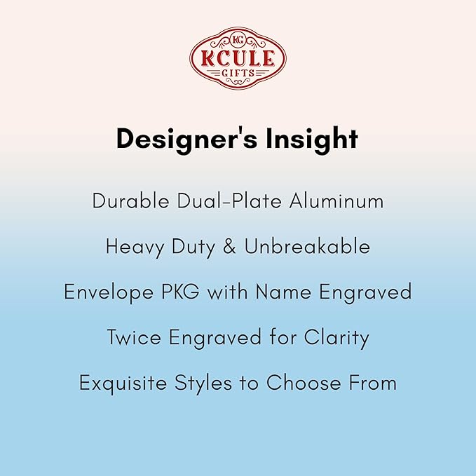 Personalized Luggage Tags: Custom Metal Luggage Tags - Image 7