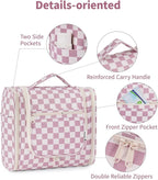 Narwey Checked Hanging Travel Toiletry Bag - Image 6