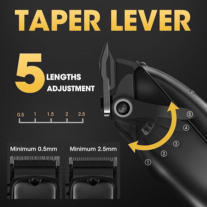 4 in 1 Hair Clippers for Men, Professional T-Blade Trimmer, Electric Foil Shaver - Image 2