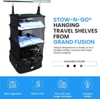 Grand Fusion Stow-N-Go Travel Luggage Organizer – Portable Hanging Travel - Image 9
