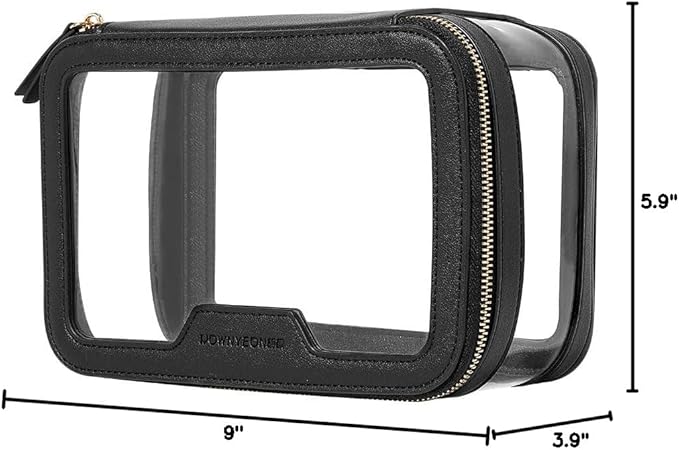 ROWNYEON Clear Makeup Case Toiletry Bag Multipurpose Travel Makeup Train Case - Image 8
