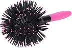 Hair Brush, 360 Degree Round Ball Hair Comb High Temperature 3D Curly Hair Comb for Wet and Dry Hair