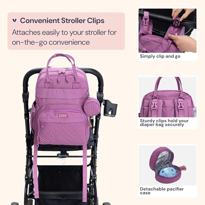 BabbleRoo Diaper Bag Backpack - Image 8