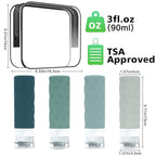 Travel Bottles for Toiletries, BPA Free Leak Proof Premium Silicone Bottles - Image 2