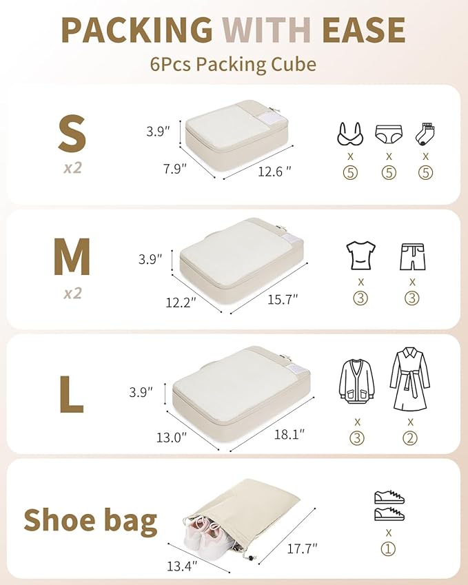 ECOHUB 4 Set /6 Set Packing Cubes - Image 2