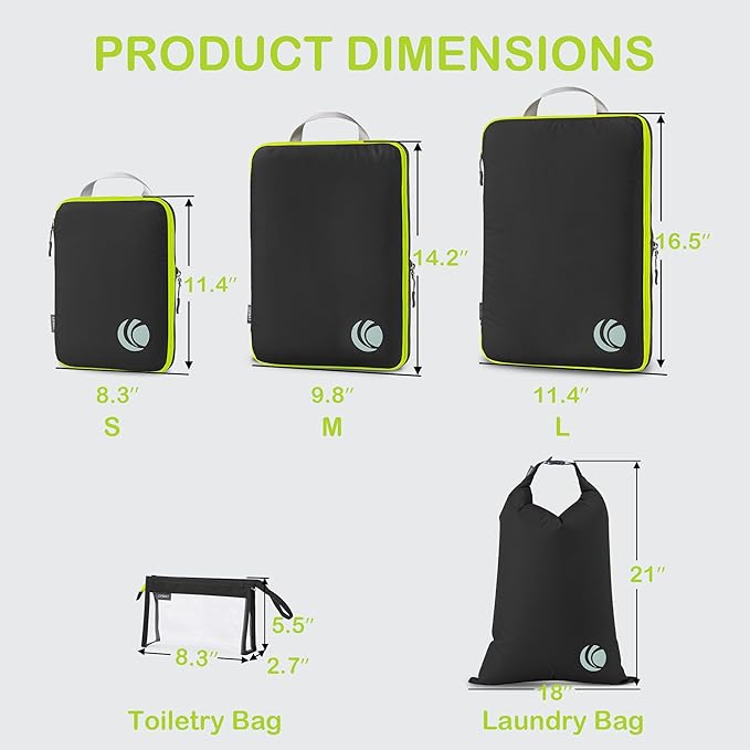 Cipway Compression Packing Cubes, Ultralight Luggage Organizer Bags - Image 4