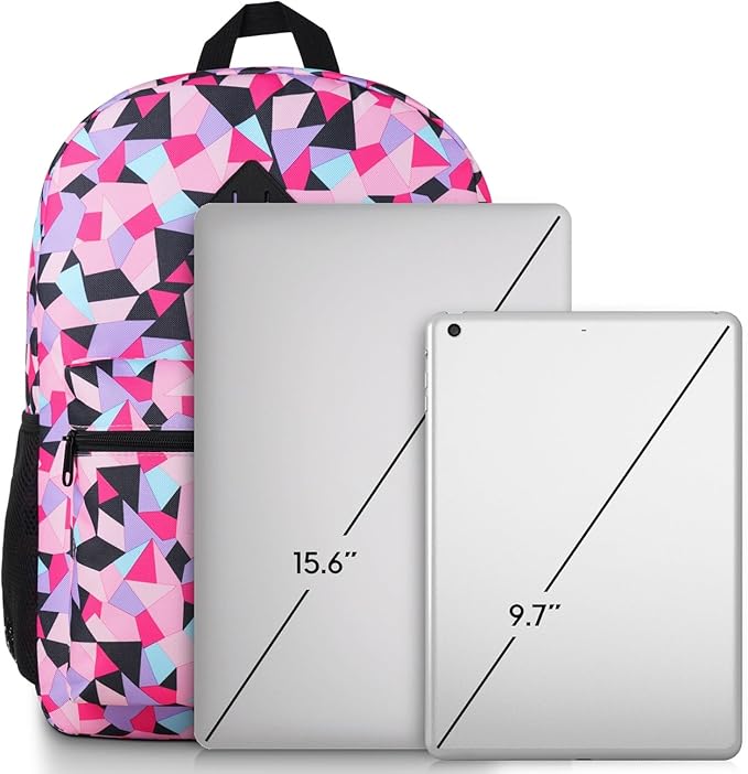 Unisex School Backpack Leaves, Casual Bookbag Adults and Teens Schoolbag - Image 6