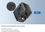 International Travel Adapter Voltage Converter Steps Down 220V to 110V - Image 9