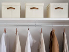 StorageWorks Storage Bins with Lids, Decorative Storage Boxes with Lid and PU - Image 5