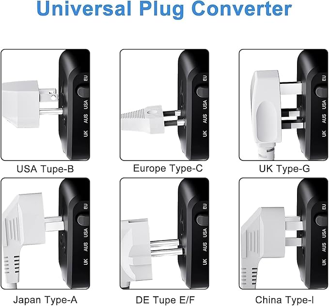 International Travel Adapter Voltage Converter Steps Down 220V to 110V - Image 7