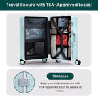 Nobl Travel Carry On Luggage, Noble Zipperless Aluminum Frame PC Hard Shell - Image 6