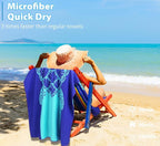 2 Pack Microfiber Lightweight Beach Towel 71"x32" Oversized Extra Large Thin - Image 6