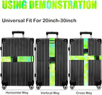 Luggage Straps for Suitcases TSA Approved-2 Pack Bright Personalized Luggage - Image 4