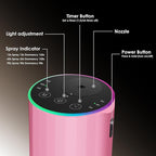 Waterless Essential Oil Diffuser, Battery Powered Mini Scent Air Machine, Aromatherapy Mist Diffuser for Home Room Car Office (Pink)