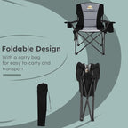 Oversized Folding Camping Chairs - Image 7