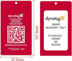 Dynotag® Web Enabled Smart Aluminum Convertible Luggage ID Tag + Braided Steel - Image 4