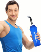 Folding Soft Flask Portable Collapsible Running Lightweight Water Bottle - Image 6