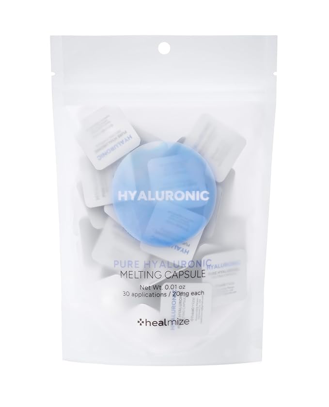 Pure Hyaluronic Melting Snowball Capsule (30ea) – 99.5% Pure Hyaluronic Acid – One Capsule Delivers 1.6 Bottles Worth of Serum Hydration – For Sensitive Skin, Freeze-Dried Format
