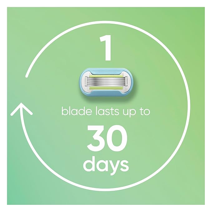 Gillette Venus Extra Smooth Pink Women's Razor, Pivoting Razor Head, 5 Blades - Image 5