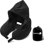 Neck Pillow for Travel Inflatable Airplane Pillow Comfortably Supports Head by Sunany