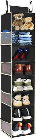 Large-Sized Hanging Shoe Organizer 8-Shelf, Hanging Closet Organizer by ROOMTALK