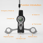Emergency Survival Function Whistle, Outdoor Multifunctional Tool Safety Whistle - Image 5