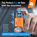 TSA Approved Luggage Locks, Ultra-Secure Dimple Key Travel Locks - Image 7
