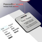 （2-Pack） Stainless Steel Custom Luggage Tags - Image 5