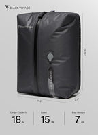 Black Voyage Reusable Vacuum Compression Travel Bag - Image 9