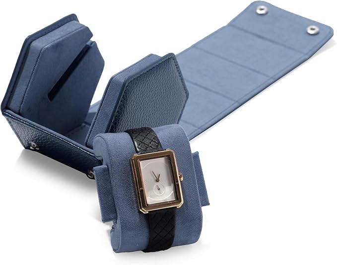 Oirlv Luxury Hexagonal Leather Watch Travel Case Single Watch Box - Image 6