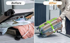 Luggage Straps for Suitcases (Vivid Orange / 4 Pack)