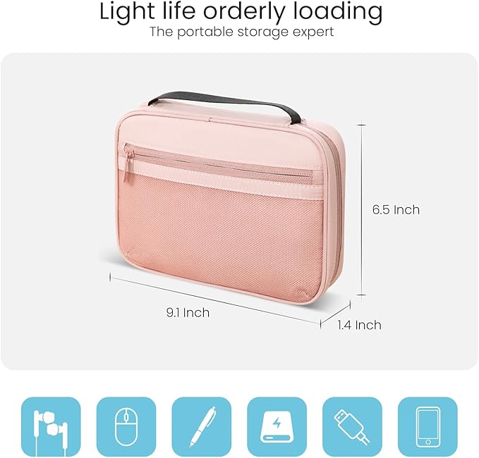 Electronics Organizer Bag, Portable Cable Organizer Case Travel Electronic - Image 5