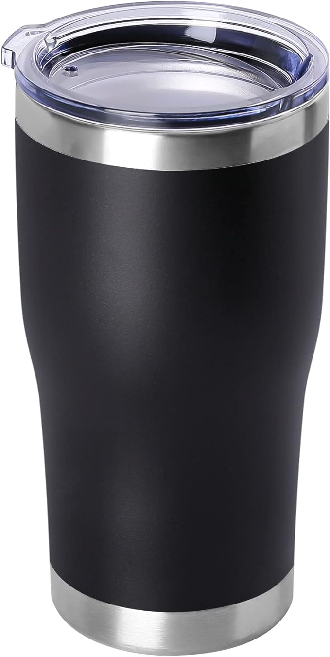 DOMICARE 20oz Tumbler with Lid Stainless Steel Tumblers Bulk, Double Wall by VisittheDOMICARE