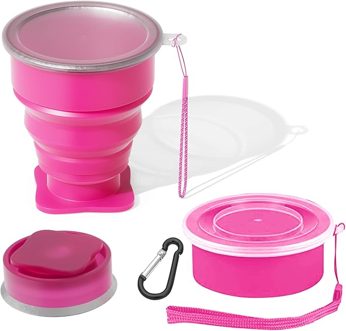 Collapsible Cup- Silicone Foldable Cups Expandable Folding DrinkingCup by FINDWORLD