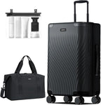 ECOHUB Hardside Expandable Carry On Luggage, Recycled PC 24" Rolling Luggage by ECOHUB