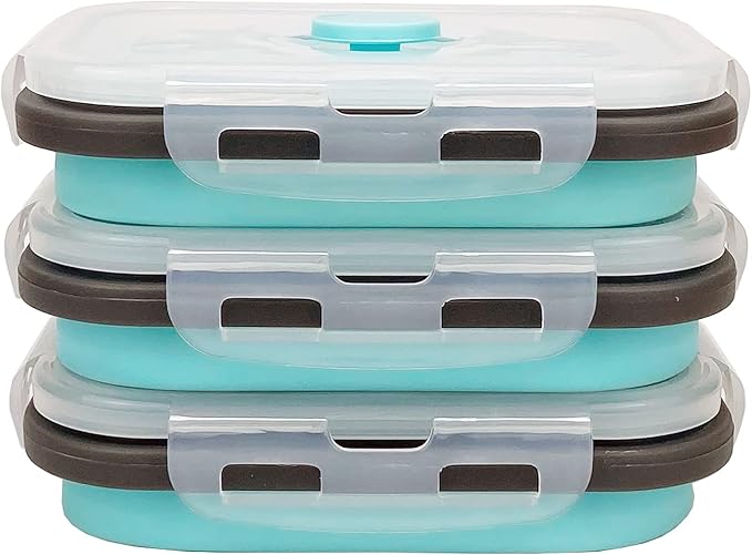 CCyanzi 3piece Collapsible Food Storage Containers by CCyanzi