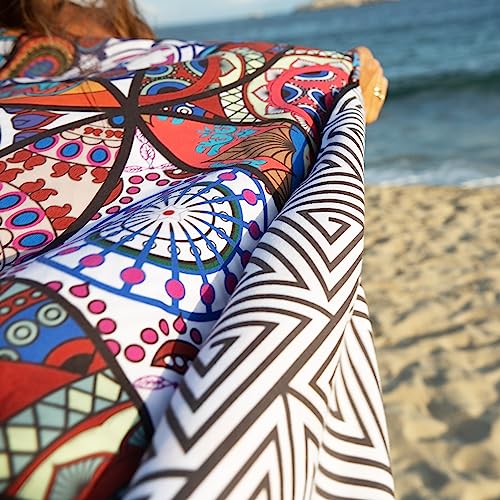Quick Dry Microfiber Beach Towel (Mandala / Extra Large 78x35")