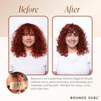 Bounce Curl Define EdgeLift Brush, 5-in-1 Tool for Effortlessly Defined Curls, Waves & Coils, Reduces Frizz - Teal