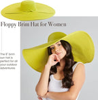 San Diego Hat Company Women's Ultrabraid X-Large Brim Hat, Adjustable Sun Hat - Image 4