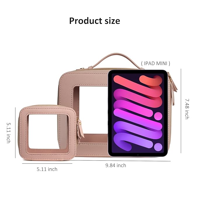 LETGO Clear Makeup Bags Small, TSA Approved Toiletry Bag - Image 7