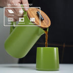 DHPO Ceramic French Press Coffee Maker, 22 Ounce Coffee Press Manual Brewer - Image 8