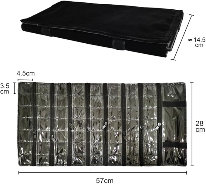 Travel Jewelry Roll Bag Portable Organizer Pouch - Image 4