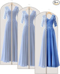 Zilink 65'' Dress Bags for Gowns Long Clear Garment Bags for Hanging Clothes by Zilink