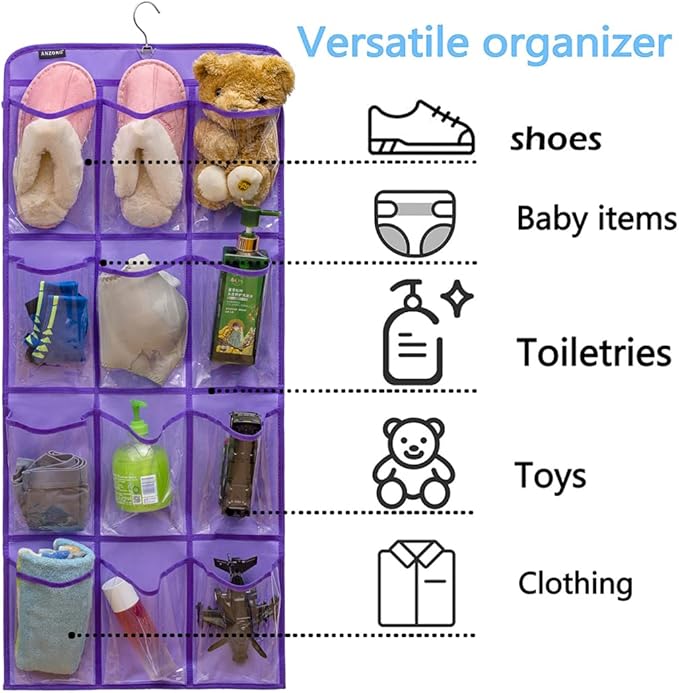 Dual Sided Hanging Shoe Organizer - Image 2